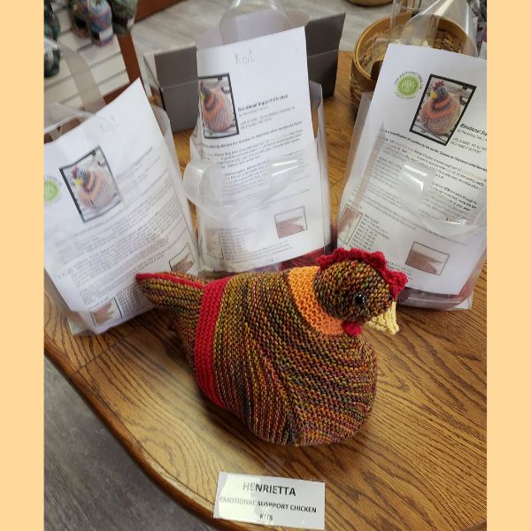Henrietta the Emotional Support Chicken Kit – Sedona Knit Wits
