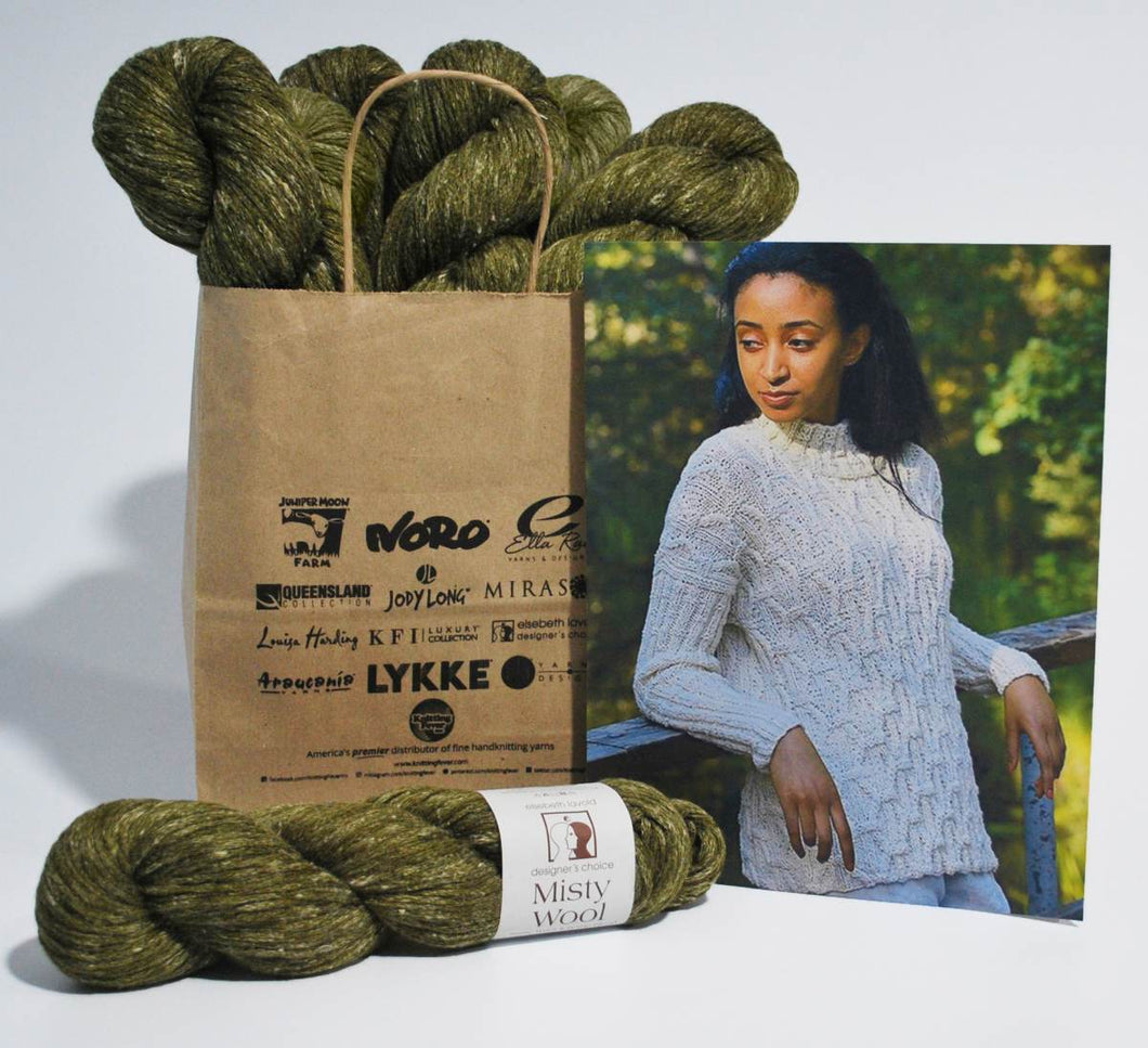 Elsebeth-Lavold-Kit Rikki Sweater in Misty Wool