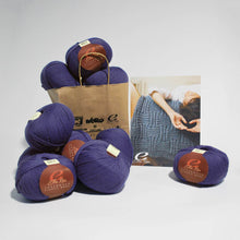Load image into Gallery viewer, Ella-Rae-Kit Basket Weave Throw in Classic Superwash Wool