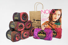 Load image into Gallery viewer, Noro-Kit Square in a Square Blanket in Kagayaki