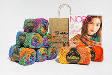 Load image into Gallery viewer, Noro-Kit Square in a Square Blanket in Kagayaki