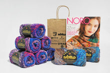 Load image into Gallery viewer, Noro-Kit Square in a Square Blanket in Kagayaki
