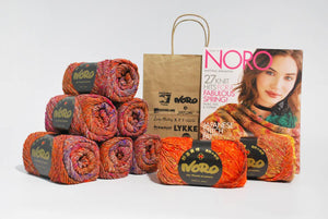 Noro-Kit Square in a Square Blanket in Kagayaki