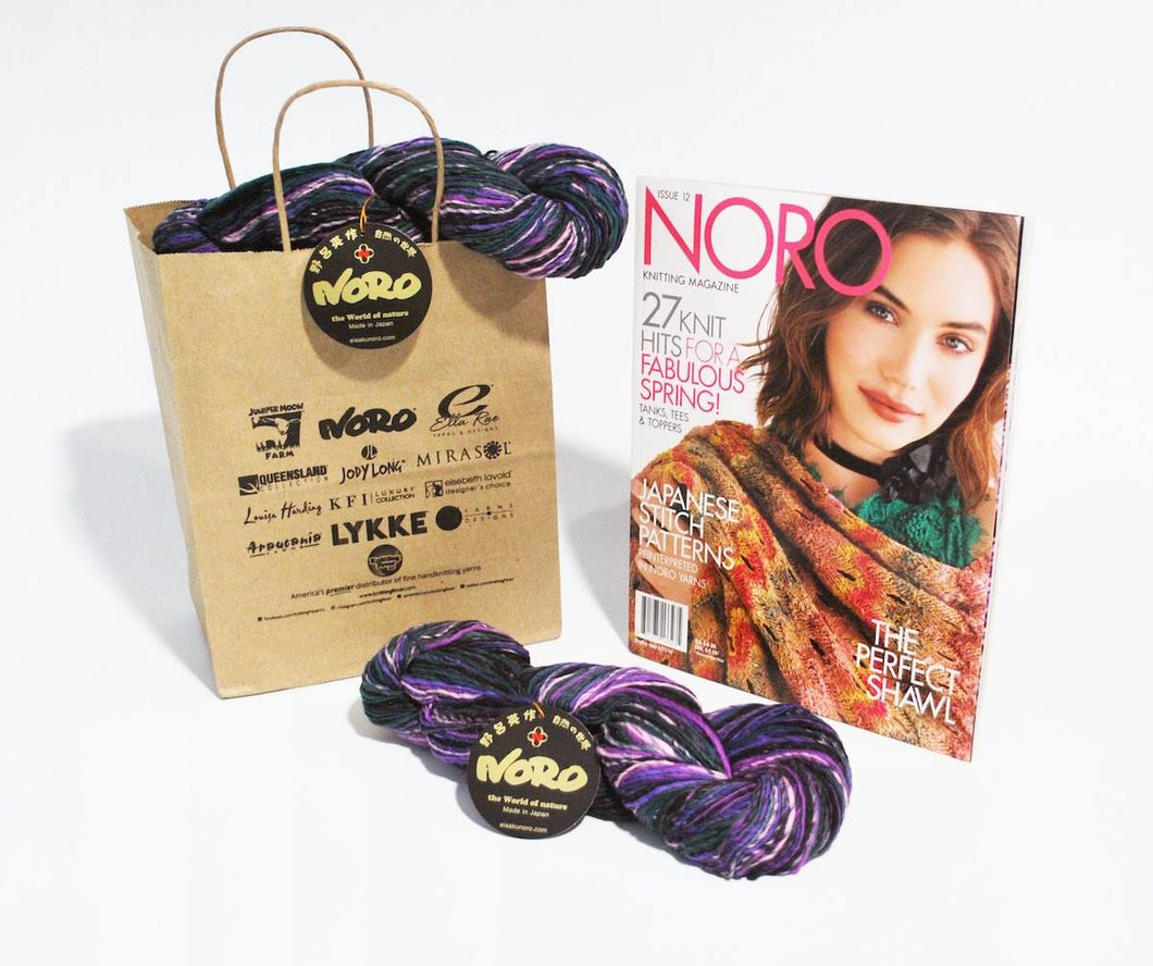 Noro-Kit Semicircle Shawl in Nishiki