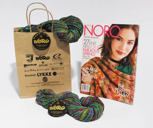 Noro-Kit Semicircle Shawl in Nishiki