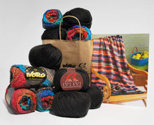 Load image into Gallery viewer, Noro-Kit Woven Stitch Blanket in Taiyo/Cozy Soft Chunky