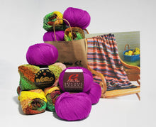 Load image into Gallery viewer, Noro-Kit Woven Stitch Blanket in Taiyo/Cozy Soft Chunky