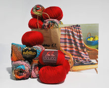 Load image into Gallery viewer, Noro-Kit Woven Stitch Blanket in Taiyo/Cozy Soft Chunky