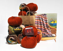 Load image into Gallery viewer, Noro-Kit Woven Stitch Blanket in Taiyo/Cozy Soft Chunky