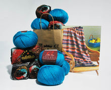 Load image into Gallery viewer, Noro-Kit Woven Stitch Blanket in Taiyo/Cozy Soft Chunky