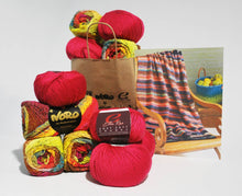 Load image into Gallery viewer, Noro-Kit Woven Stitch Blanket in Taiyo/Cozy Soft Chunky