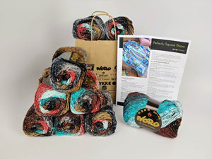 Noro-Kit Perfectly Square Throw in Taiyo