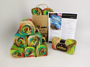 Noro-Kit Perfectly Square Throw in Taiyo