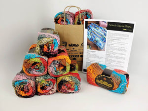 Noro-Kit Perfectly Square Throw in Taiyo