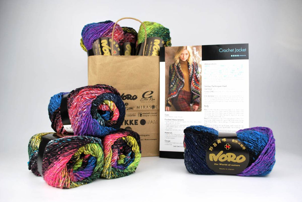 Noro-Kit Crochet Jacket in Taiyo